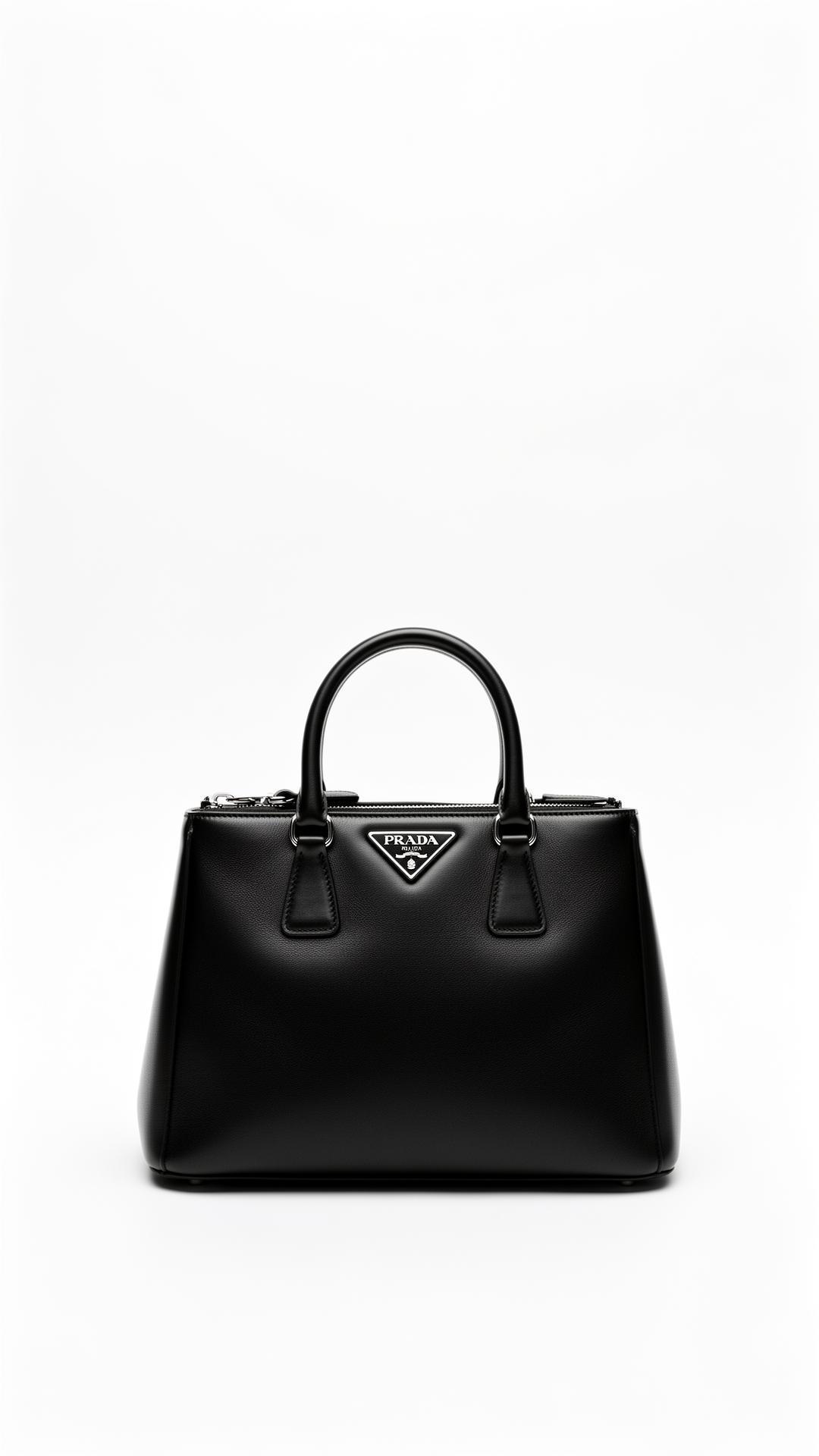 Prada Galleria leather bag in black